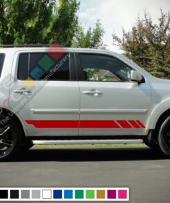Decal Sticker Racing Stripe Kit Compatible with Honda Pilot 2008-Present