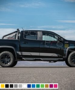 Side sticker mountain, vinyl design for Chevrolet Colorado decal 2012 - Present