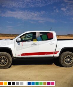 Side sticker mountain, vinyl design for Chevrolet Colorado decal 2012 - Present