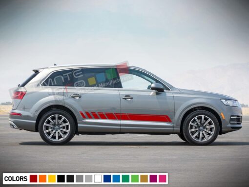 Decal Sticker Stripe Kit Compatible with Audi Q7 2008-Present