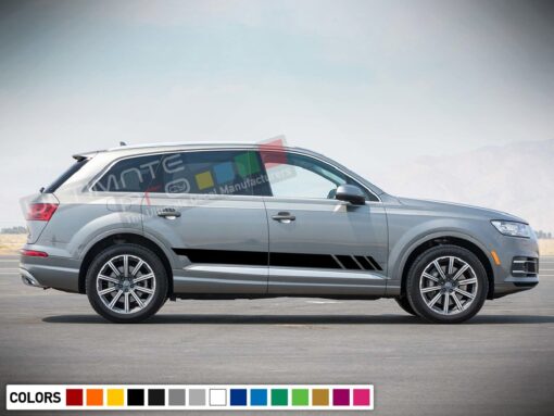 Decal Sticker Stripe Vinyl Kit Compatible with Audi Q7 2008-Present