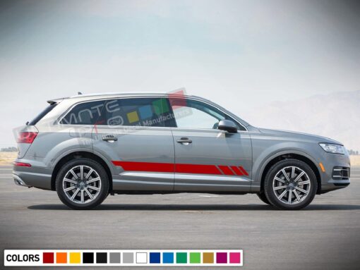 Decal Sticker Stripe Vinyl Kit Compatible with Audi Q7 2008-Present