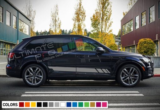 Decal Sticker Stripe Vinyl Kit Compatible with Audi Q7 2008-Present