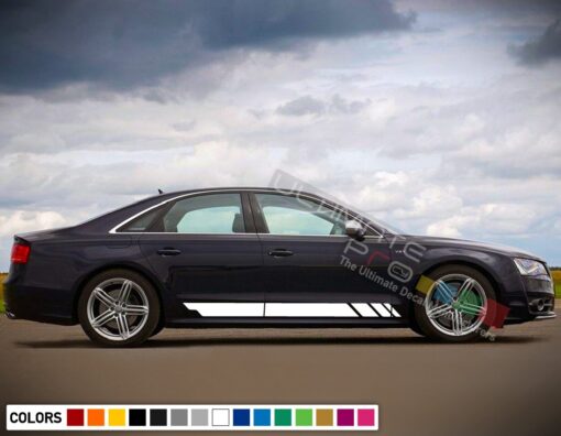 Copy of Decal Sticker Stripe Kit Compatible with Audi A8 2008-Present