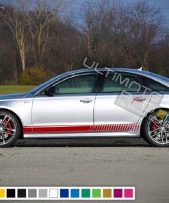Decal Sticker Stripes Kit Compatible with Audi A6 2008-Present