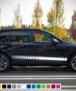 Decal Stickers Stripe Vinyl Kit Compatible with Audi Q7 2008-Present