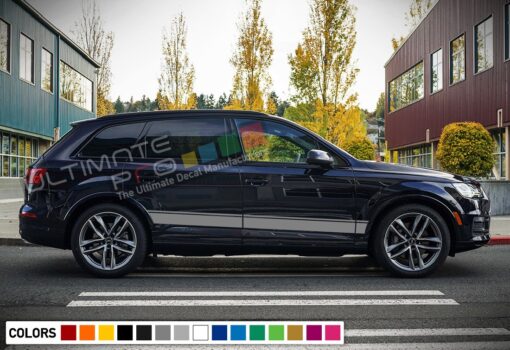 Decal Stickers Stripe Kit Compatible with Audi Q7 2008-Present