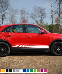 Decal Sticker Stripe Vinyl Kit Compatible with Audi Q3 2008-Present