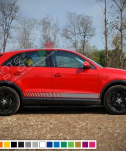 Decal Sticker Stripe Vinyl Kit Compatible with Audi Q3 2008-Present