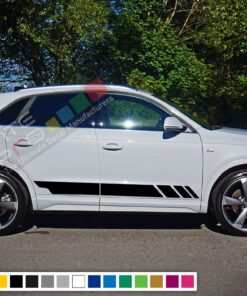 Decal Stickers Vinyl Stripe Kit Compatible with Audi Q3 2008-Present