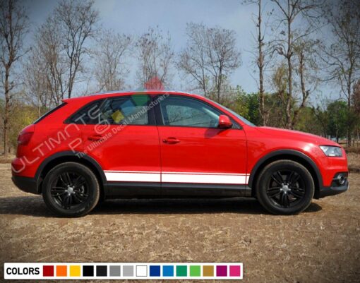 Decal Sticker Vinyl Stripe Kit Compatible with Audi Q3 2008-Present