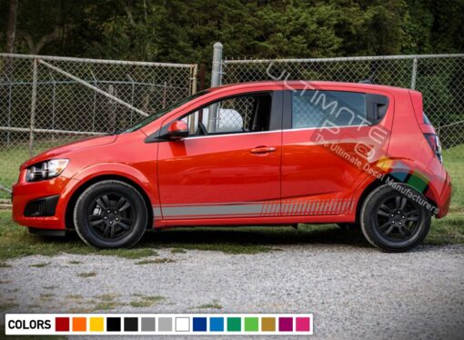 Decals Stripe Vinyl design for Chevrolet Sonic decal 2015 - Present