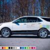 Stripe vinyl decals design for Chevrolet Equinox decal 2015 - Present