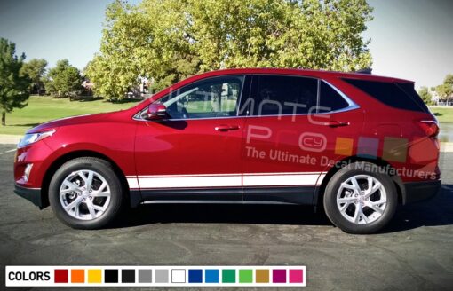 Stripe vinyl decals design for Chevrolet Equinox decal 2015 - Present