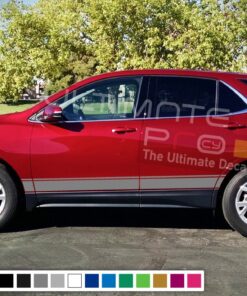 Stripe vinyl decals design for Chevrolet Equinox decal 2015 - Present