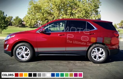 Stripe vinyl decals design for Chevrolet Equinox decal 2015 - Present