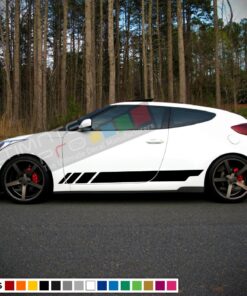 Decal Sticker Stripes Compatible with Hyundai Veloster 2009-Present