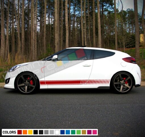 Decal Sticker Vinyl Stripes Compatible with Hyundai Veloster 2009-Present