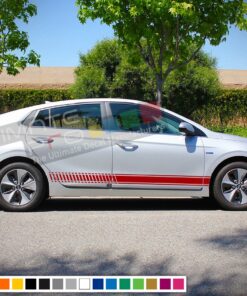 Decal Stickers Racing Stripe Compatible with Hyundai Ioniq 2009-Present