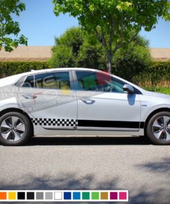 Decal Sticker Racing Stripe Compatible with Hyundai Ioniq 2009-Present