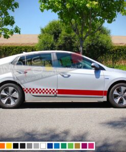 Decal Sticker Racing Stripe Compatible with Hyundai Ioniq 2009-Present