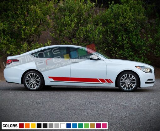 Decal Sticker design Racing Stripe Compatible with Hyundai Genesis 2009-Present