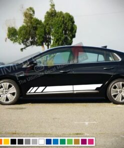 Decal Sticker Vinyl Racing Stripe Compatible with Hyundai Ioniq 2009-Present
