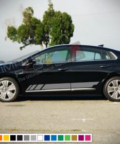 Decal Sticker Vinyl Racing Stripe Compatible with Hyundai Ioniq 2009-Present