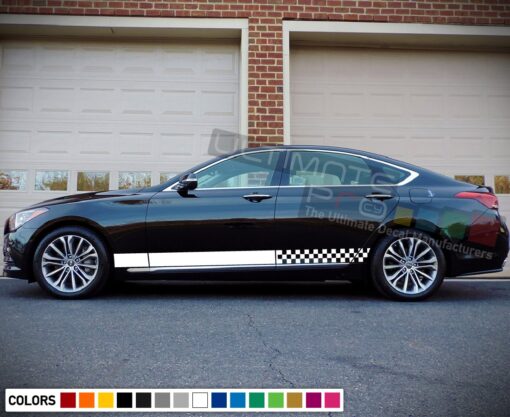 Decal Sticker Racing Stripe Compatible with Hyundai Genesis 2009-Present