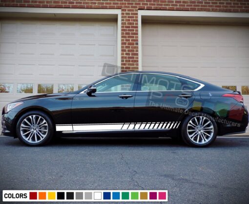 Decal Sticker Racing Stripe Compatible with Hyundai Genesis 2009-Present
