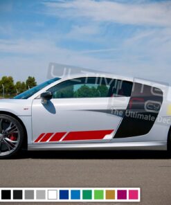 Decal Stickers Stripe Vinyl Kit Compatible with Audi R8 2008-Present