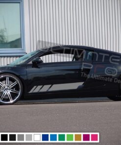 Decal Stickers Stripe Vinyl Kit Compatible with Audi R8 2008-Present