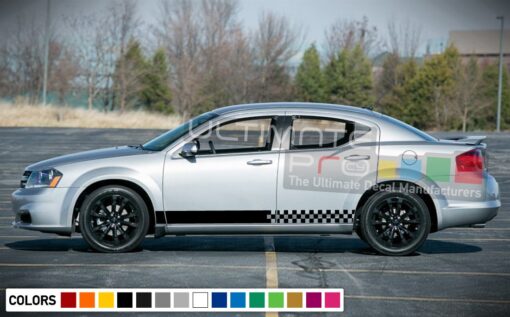 Racing Stripes Decal Vinyl Side For Dodge Avenger 2007 - Present