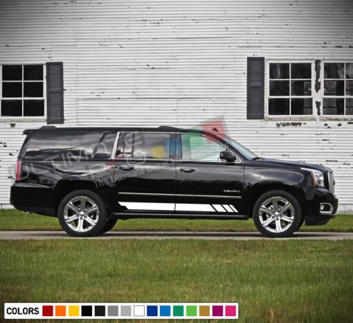 Decal Sticker Side Racing Stripes Compatible with GMC Yukon 2010-Present