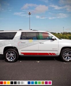 Decal Sticker Side Racing Stripes Compatible with GMC Yukon 2010-Present