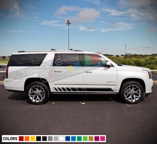 Decal Stickers Side Racing Stripes Compatible with GMC Yukon 2010-Present