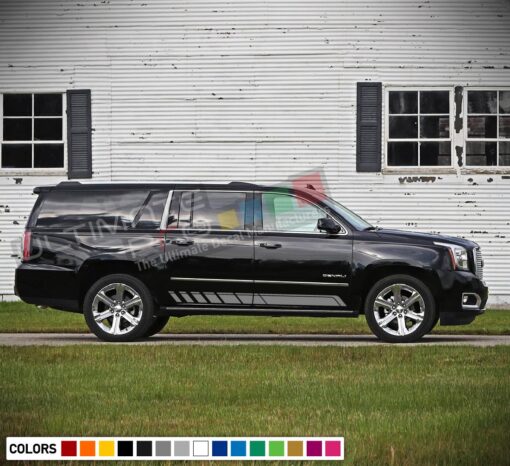 Decal Stickers Side Racing Stripes Compatible with GMC Yukon 2010-Present