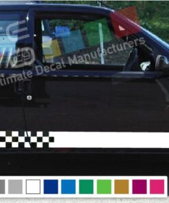 Decal Sticker Side Racing Stripes Compatible with Peugeot 106 Rallye Phase 1 2 16V