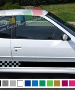 Decal  Vinyl Side Racing Stripes Compatible with Peugeot 208 2010-Present