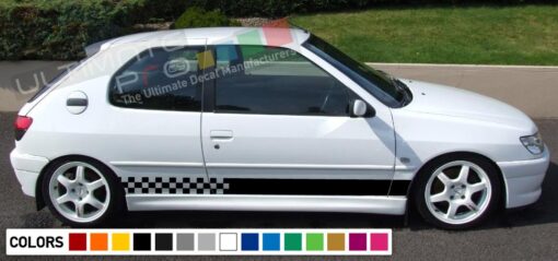 Decal  Vinyl Side Racing Stripes Compatible with Peugeot 208 2010-Present