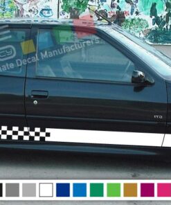 Decal  Vinyl Side Racing Stripes Compatible with Peugeot 208 2010-Present