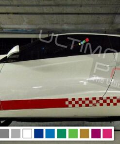 Decal Stickers Vinyl Side Racing Stripes Compatible with Honda CR-Z 2010-Present