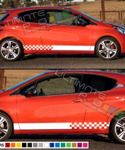 Decal  Vinyl Side Racing Stripes Compatible with Peugeot 208 2010-Present