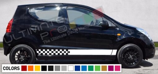 Decal Sticker Side Racing Stripes Compatible with Suzuki Alto 2008-Present