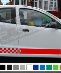 Decal Sticker Side Racing Stripes Compatible with Suzuki Alto 2008-Present