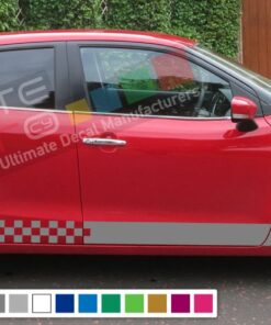 Decal Sticker Side Racing Stripes Compatible with Suzuki Baleno 2008-Present