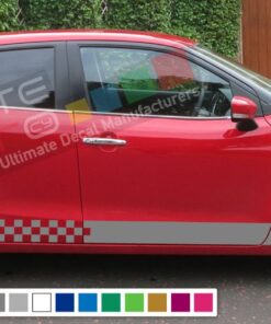 Decal Sticker Side Racing Stripes Compatible with Suzuki Baleno 2008-Present