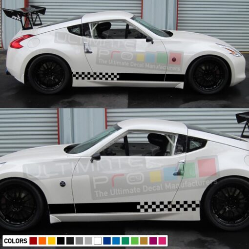 Sport Side Stripes Decal Vinyl Compatible with Nissan 370Z Fairlady NISMO 2012-Present