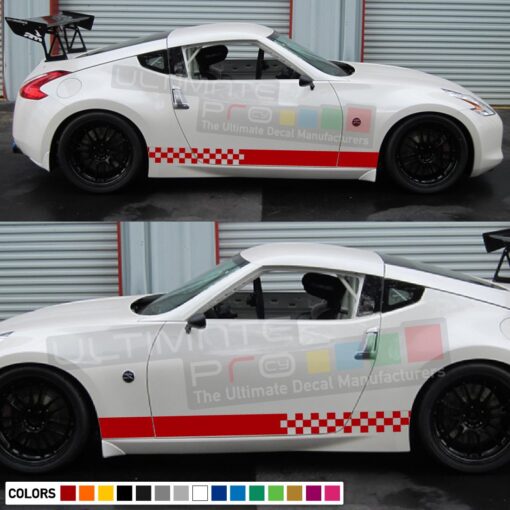 Sport Side Stripes Decal Vinyl Compatible with Nissan 370Z Fairlady NISMO 2012-Present