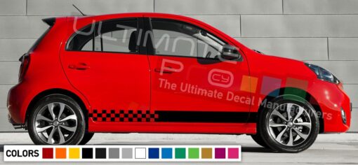 Decal Vinyl Stripes For Nissan Micra 2003-Present